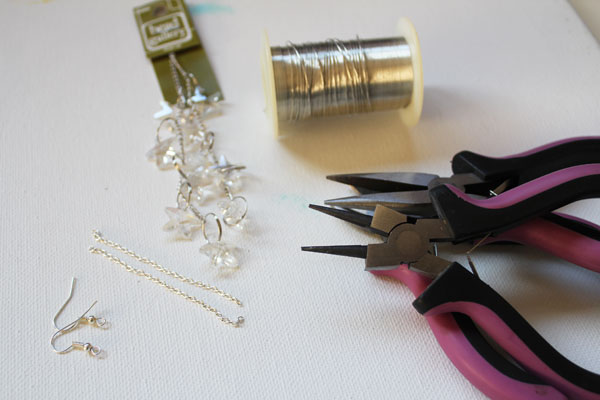 supplies for star earrings