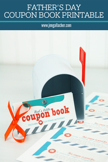 Fathers Day Coupon book Printable by Jen Gallacher