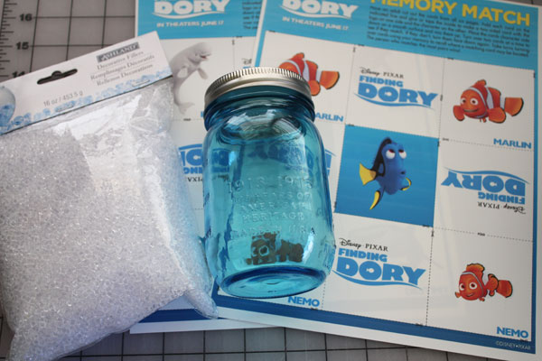 Supplies for finding dory search jar, Finding Dory Craft