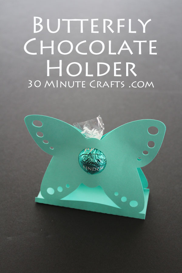 Butterfly chocolate holder with free cut file