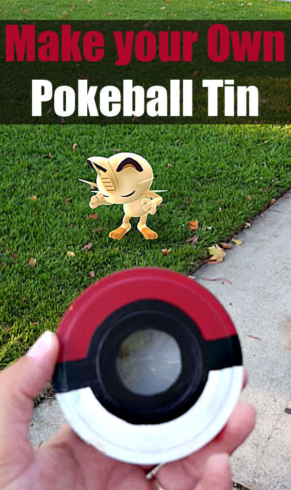 Make your own Pokeball Tin - a fun DIY Pokemon Go craft to do with the kids!