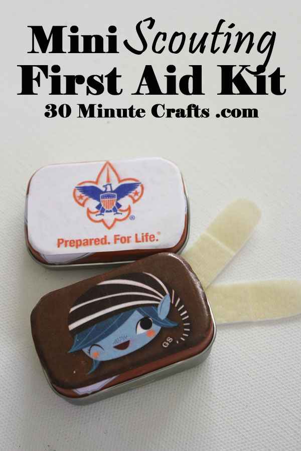 Mini Scouting First Aid Kit - a perfect craft for Cub Scouts or Girl Scouts - easy to make and super useful!