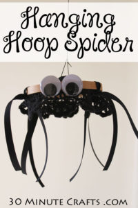 Hanging hoop spider - simple craft