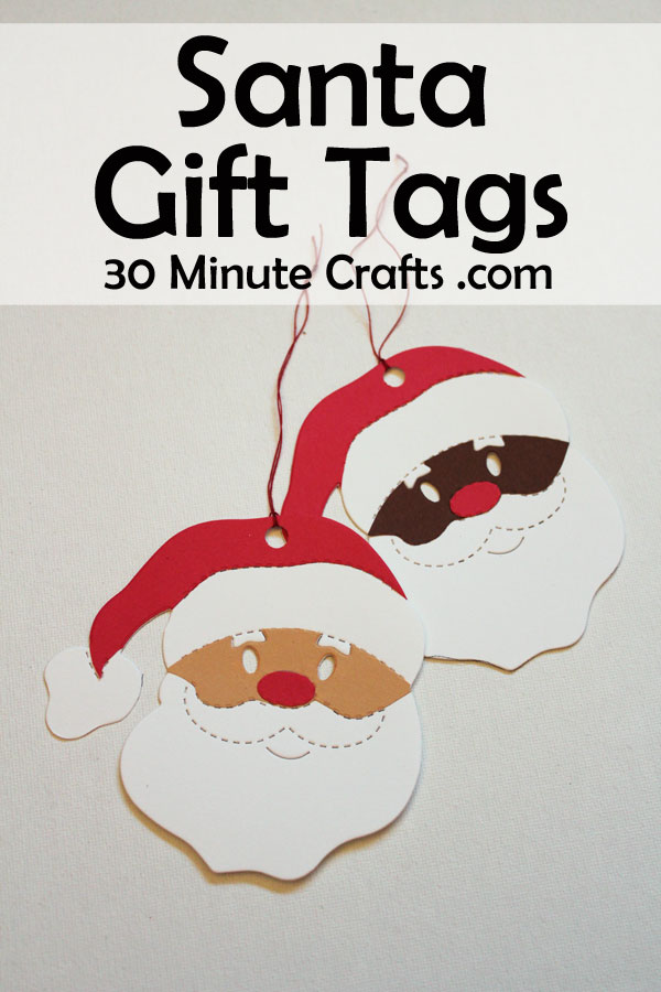 Printable Christmas Tags - Vintage Santa - Snap Click Supply Co.