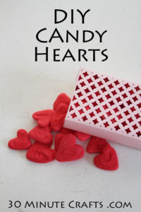Make your own Candy Hearts and a cut box to package them up in!