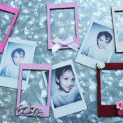 make these fun magnets to display instax photos
