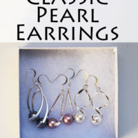 Simple and classic pearl earrings DIY