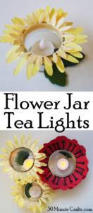 Flower Jar Tea Lights