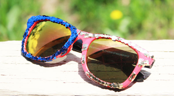 finished patriotic sunglasses