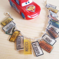 Cars 3 license plate bracelet inspired by Miss Fritter