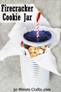 Firecracker cookie jar
