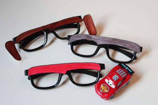 DIY Cars themed glasses