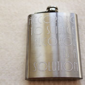 finished quote flask