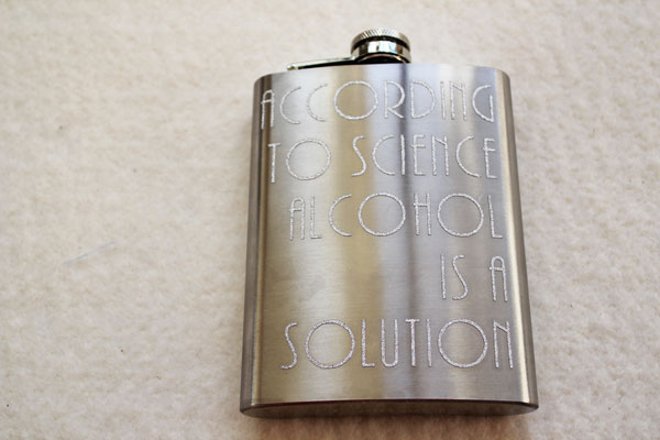 finished quote flask