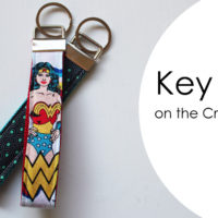 Make a key ring by cutting the fabric on the Cricut Maker