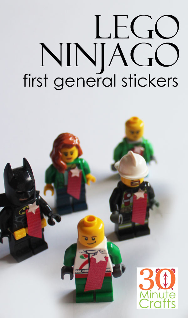 After watching the Lego Ninjago Movie, you'll want to make your own Lego Ninjago First General Stickers!