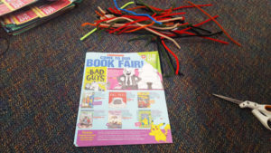 book fair flyer pouf supplies