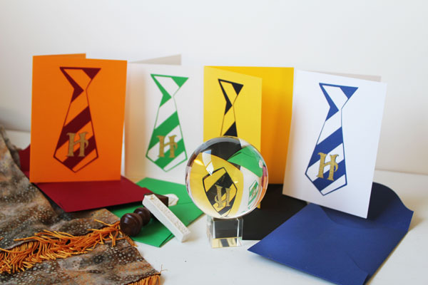 DIY Harry Potter Hogwarts House Cards