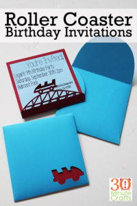 Roller Coaster Birthday Invitations
