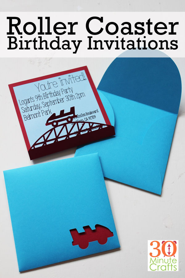 Roller Coaster Birthday Invitations 30 Minute Crafts