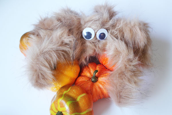 make a creepy hairy spider