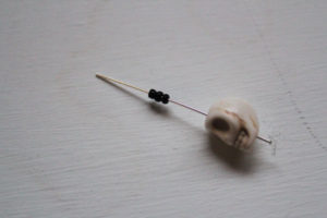 thread beads on headpin