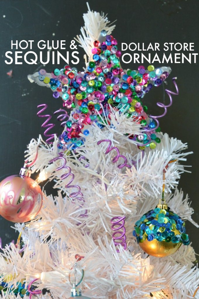 Make Your Own Glitter Ornaments - Mess for Less