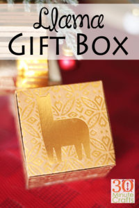 DIY Llama Gift Boxes - the perfect way to give a llama holiday gift!