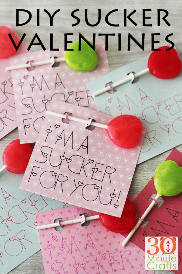 Download Sucker Valentines 30 Minute Crafts