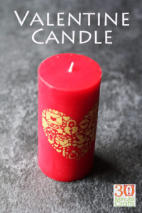 DIY Valentine's Day Candle - 30 Minute Crafts .com