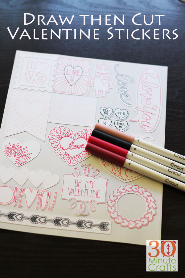 Valentine's Day Cards to Make with Cricut - 100 Directions