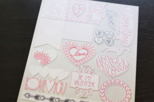 valentine sticker sheet