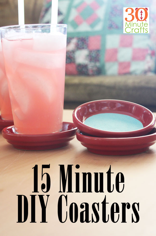 15 Minute Coasters - made using two supplies and two tools!