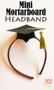 Mini Mortarboard Headband - Graduation Cap Headband