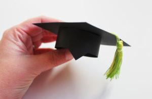 finished mini mortarboard