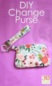 DIY Change Purse - Make this Simplicity Change Purse using your Cricut Maker! The Cricut does the cutting, and you can do the sewing!