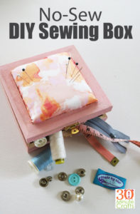 No Sew DIY Sewing Box