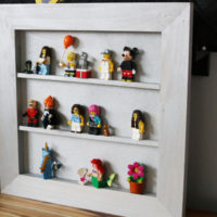 Make your own DIY Lego Minifigure Shelf
