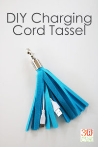USB Charging Cord Tassel DIY