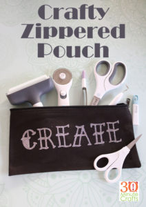 Crafty Zippered Puch - such an easy DIY!