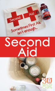 DIY Second Aid kit for those times that first aid is not enough