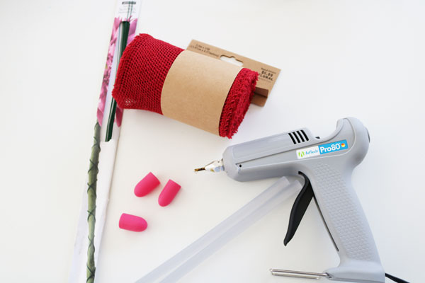 supplies for burlap flower