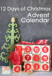 12 Days of Christmas Advent Calendar made with the Cricut Maker