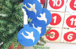 12 Days of Christmas Four Calling Birds ornaments