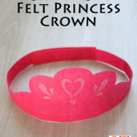 Cricut-Cut Felt Princess Crown