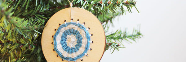 finished woven ornament