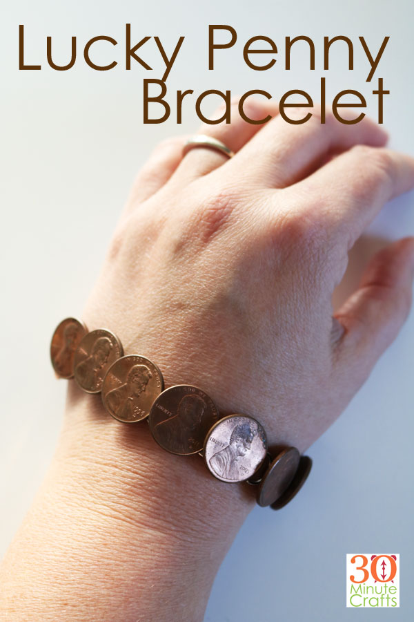 Lucky Penny Bracelet. Super fun to display special coins, or to celebrate Lucky Penny Day (May 23rd).