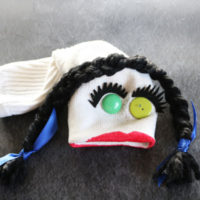 sock puppet made from a leftover sock!