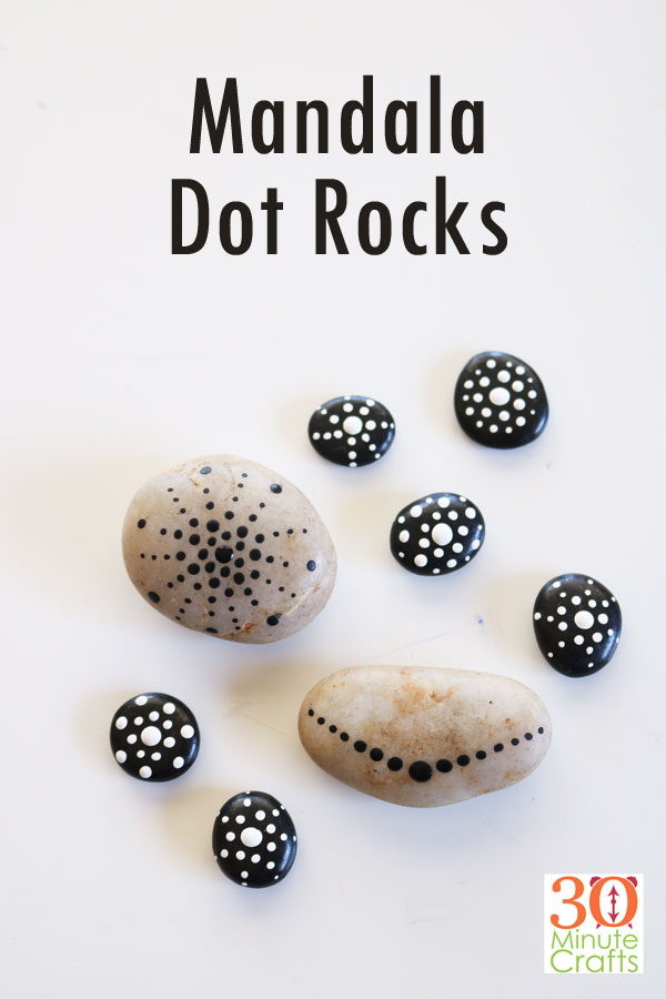 Mandala Dot Rocks 30 Minute Crafts