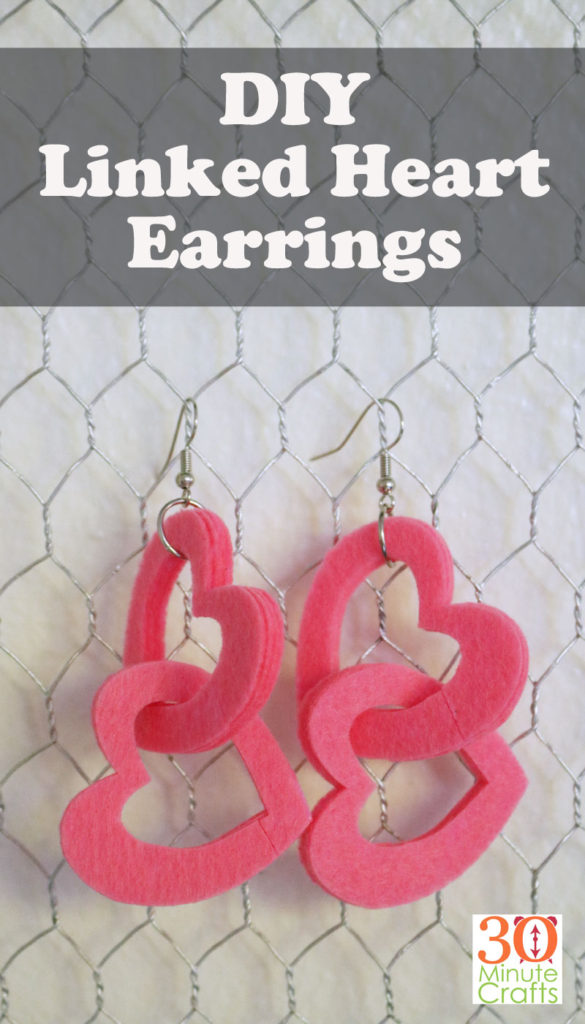 Linked Heart Earrings